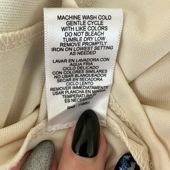 Heart Soul Ivory/Black Shift Dress Embroidered  Sleeveless Keyhole Size Large - Picture 10 of 13